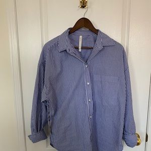 Aritiza Oversized Striped Shirt by Babaton